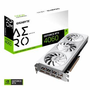 Tarjeta De Video Gigabyte GeForce RTX 4060 Aero Oc 8g, 8gb 128-bit Gddr6, Pci Express 4.0, 2xhdmi - Imagen 1