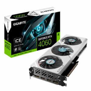 Tarjeta De Video Gigabyte NVIDIA GeForce RTX 4060 Eagle Oc Ice 8g, Gddr6, 2505 Mhz, 2x Hdmi, 2x Dp - Imagen 1