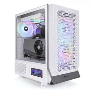 Gabinete Thermaltake Ceres 300 Tg Argb Snow, Ventana Lateral, 3x Vent. 140mm, Blanco - Imagen 1