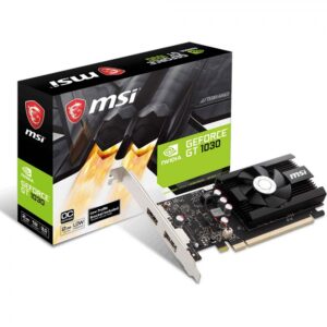 Tarjeta De Video Msi NVIDIA Gt 1030 /x16 3.0/gddr4/4 Gb /1x Dp 1.4/hdmi 2.0b Bajo Perfil - Imagen 1