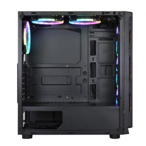 Gabinete Gaming Xzeal Xz120, Ventana Lateral Vidrio Templado, 3 Ventiladores 12cm Rgb, 7 Ranuras De Expansion, Atx, Color Negro (xzcgb03b) - Imagen 2