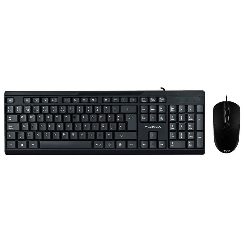 Kit Teclado Y Mouse Acteck Mk210 Alambrico, Usb, Mouse Usb, 1000 Dpi, Color Negro