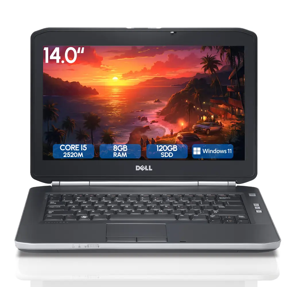 Laptop Seminueva Dell Latitude E5420 Core I5 2520m 2.5 Ghz 14" 8Gb DDR3 120Gb SSD
