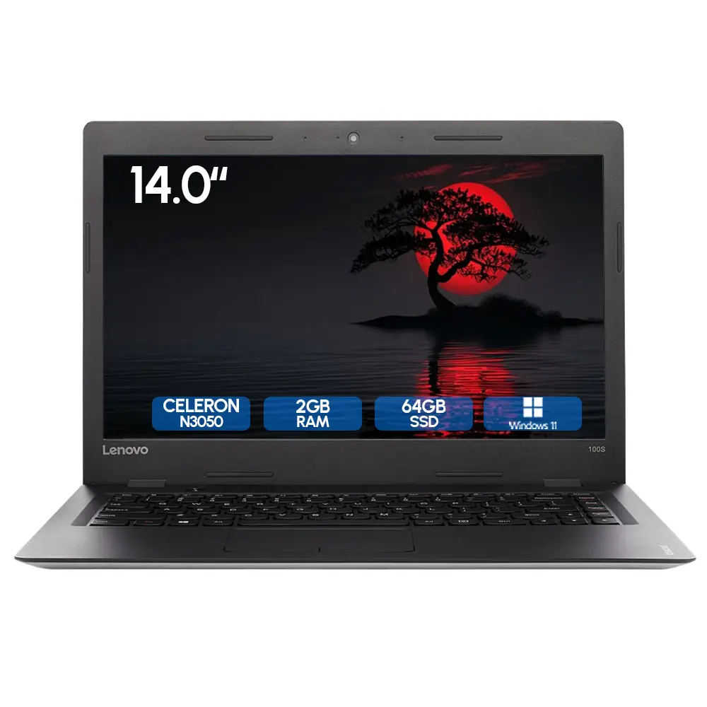 Laptop Seminueva Lenovo IdeaPad 100S-14IBR Celeron N3050 1.6Ghz 14" 2Gb Ram 64Gb SSD