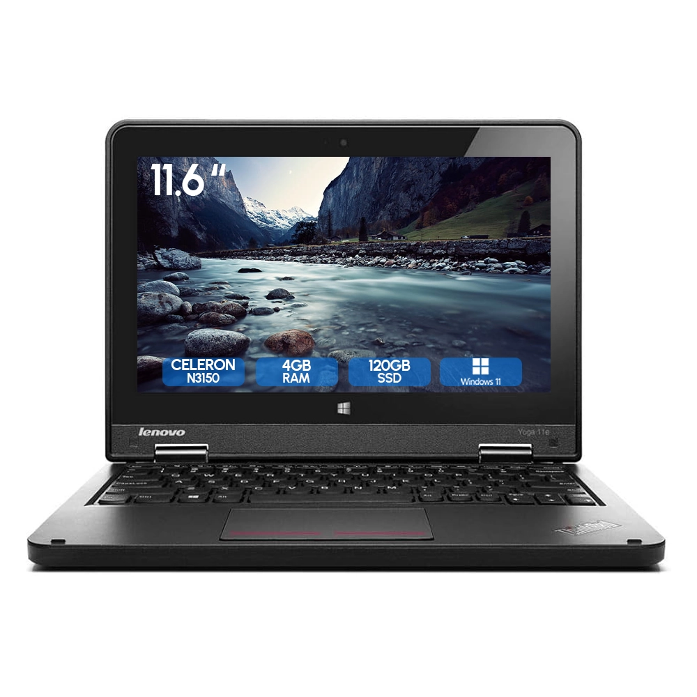 Laptop Seminueva Lenovo ThinkPad 11E Celeron N3150 1.6Ghz 11.6" 4Gb Ram 128Gb SSD