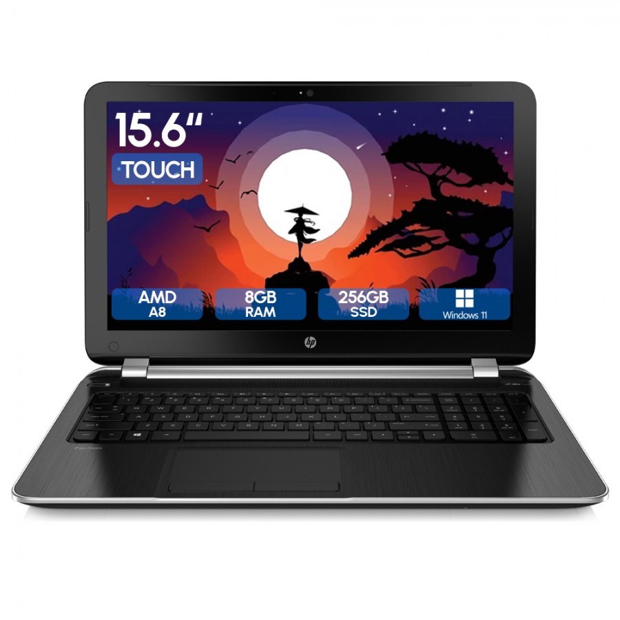 Laptop Seminueva HP Pavilion TS 15 AMD A8-554M 1.70Ghz 15.6" Touch 8Gb Ram 240Gb SSD