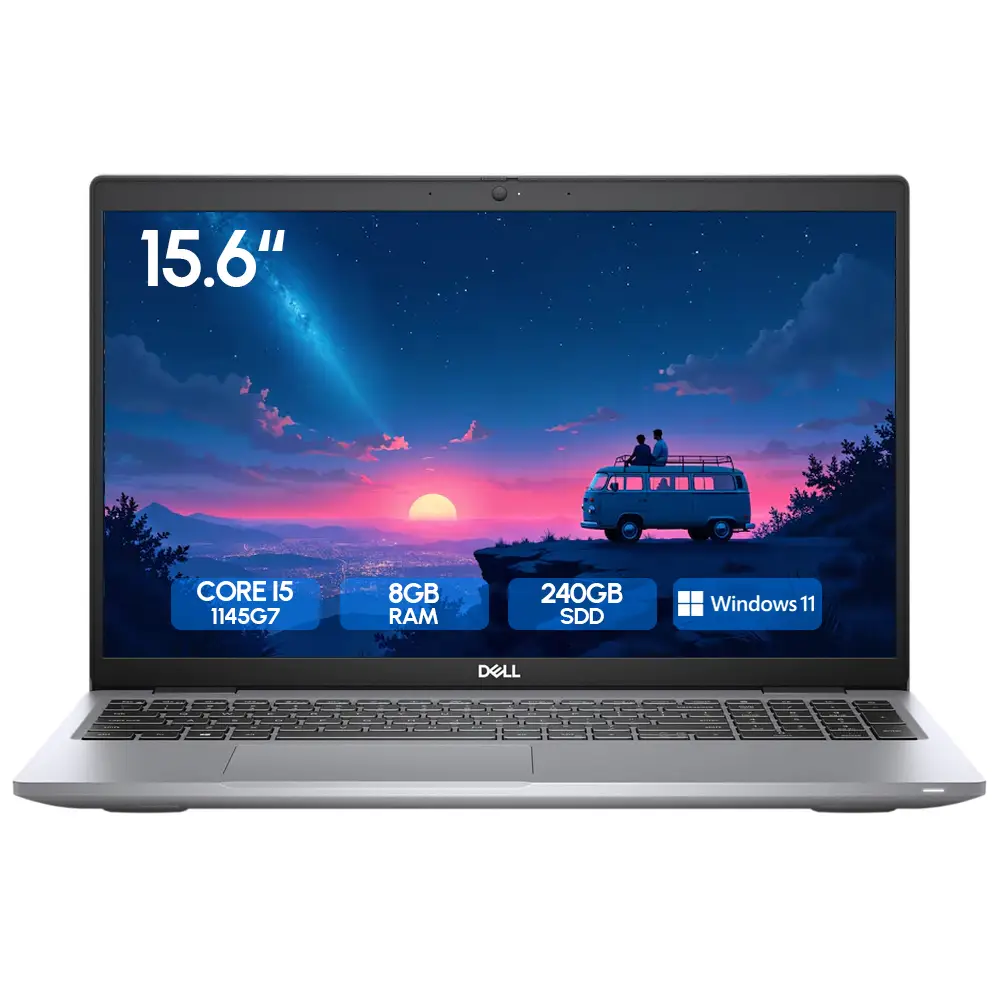 Laptop Seminueva Dell Latitude 5520 i5-1145G7 2.6Ghz 15.6" 8Gb Ram 240Gb SSD