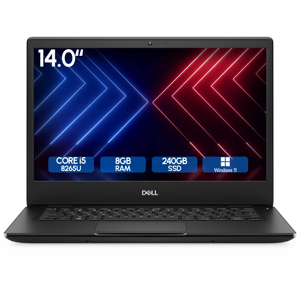 Laptop Seminueva Dell Latitude 3400 Core i5-8265U 1.6Ghz 14" 8Gb Ram 240Gb SSD