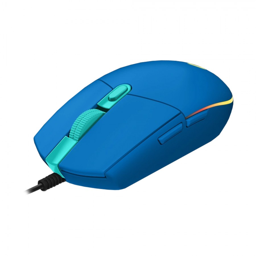 Mouse Gamer Logitech G203 Lightsync Rgb, Azul, 8000 Dpi, 6 Botones, (910-005795)
