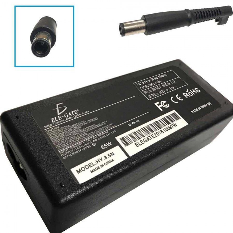 Cargador Para Laptop Tipo HP Pin Central 65w 18.5v 3.5a
