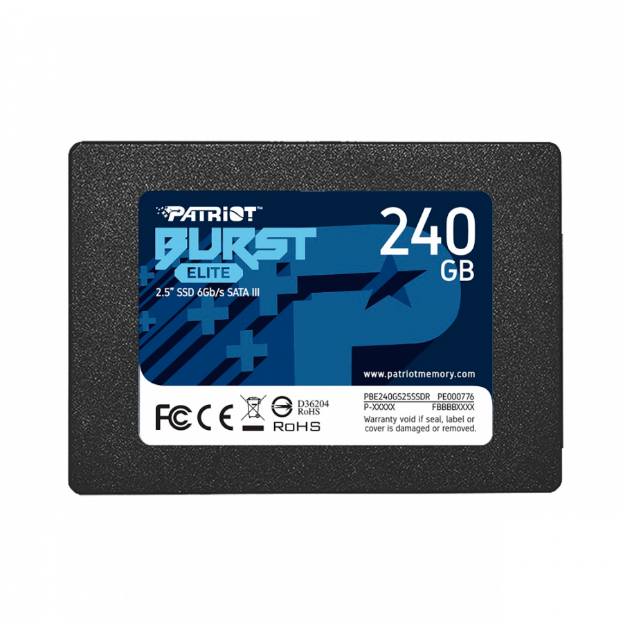 Unidad SSD Patriot 240GB (PBE240GS25SSDR) Burst 2.5", Sata3, 7mm, 3d Nand
