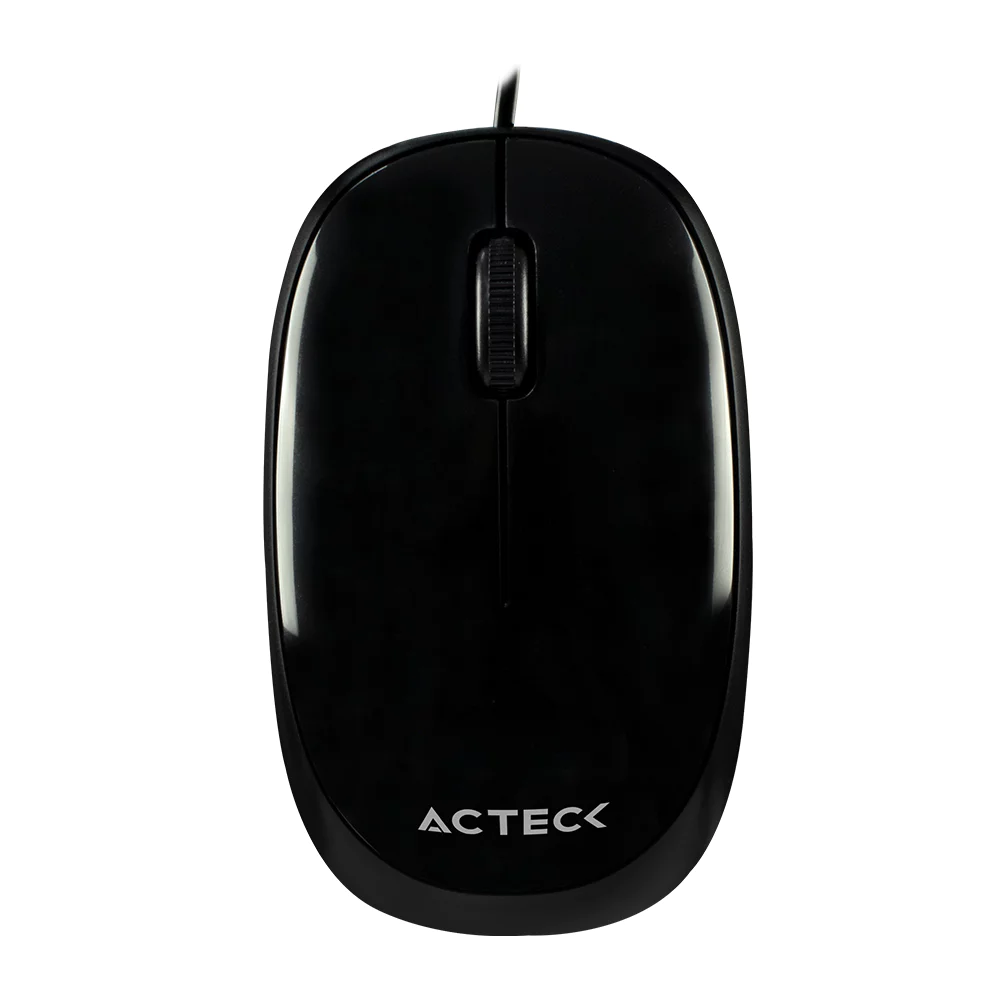 Mouse Optico Alambrico Acteck Entry 100, USB, Cable De 1.5m, 1000 Dpi, Color Negro, (Ac-928830)