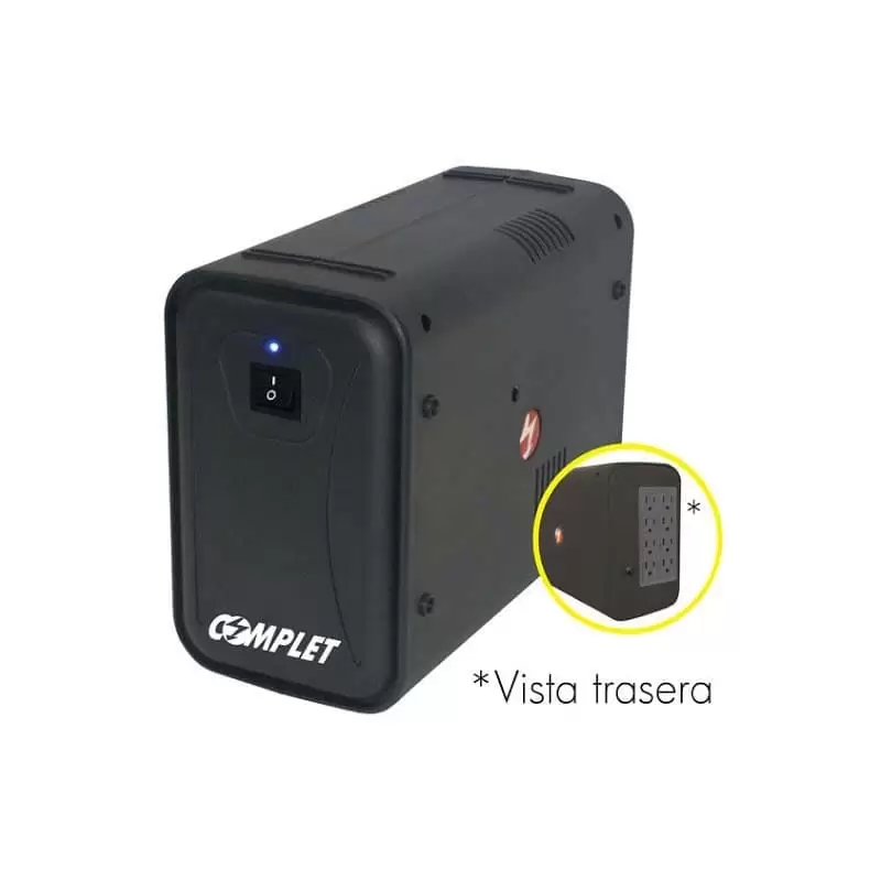 No Break Complet Mt505, 250w, 500va, Entrada 85-145v, Salida 120v, 8 Contactos Negro