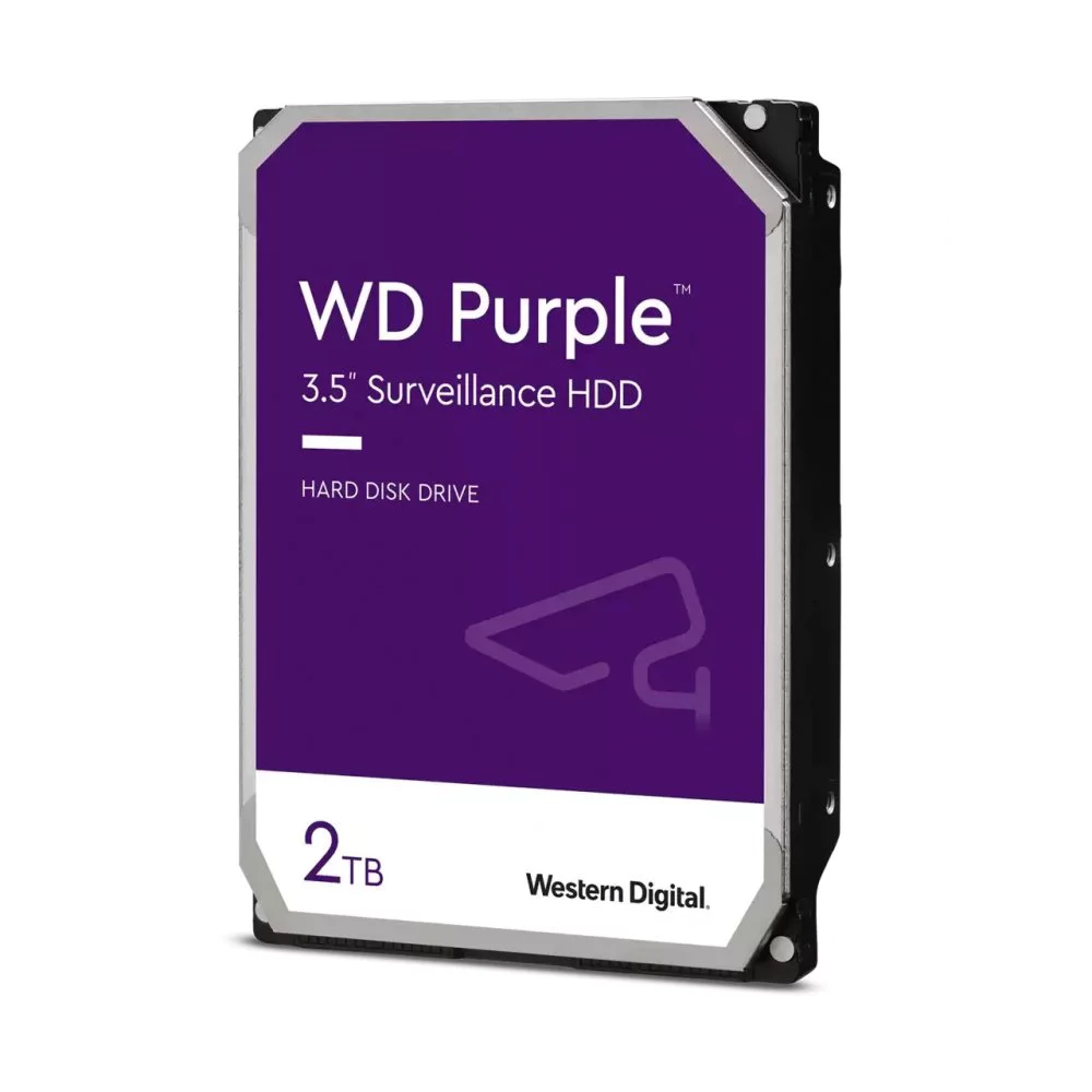 Disco Duro Interno Western Digital Purple 2tb, 3.5 Pulgadas, SATA Iii, 6gb/s 64mb, 5400rpm, Ideal Videovigilancia