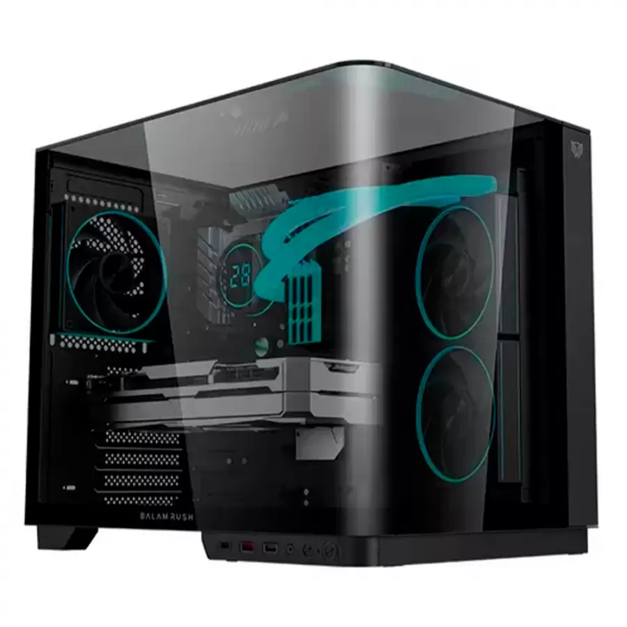 Gabinete Balam Rush Tank Expert Curve 6800, Midi-Tower, Atx/micro-Atx/ Itx, 3x Ventiladores, Negro