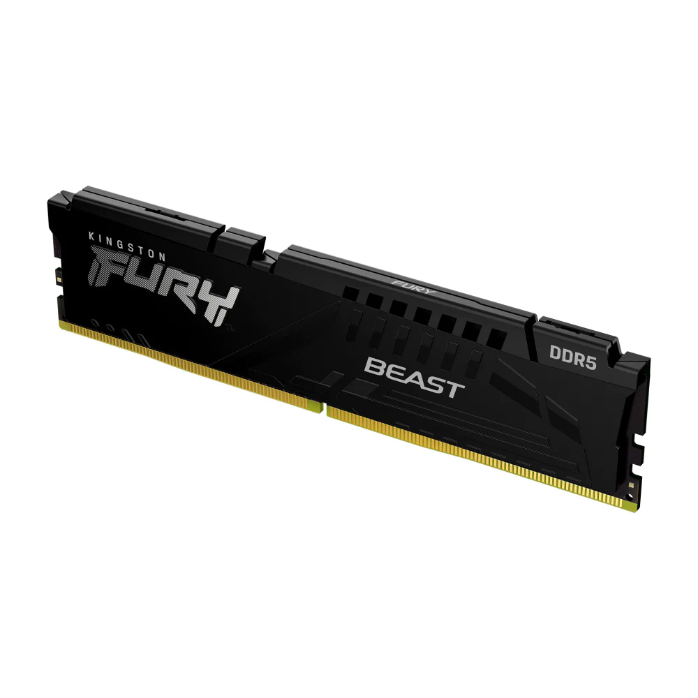 Memoria RAM Kingston Fury Beast Black, 16gb, DDR5, 5200mhz, Cl40, Xmp