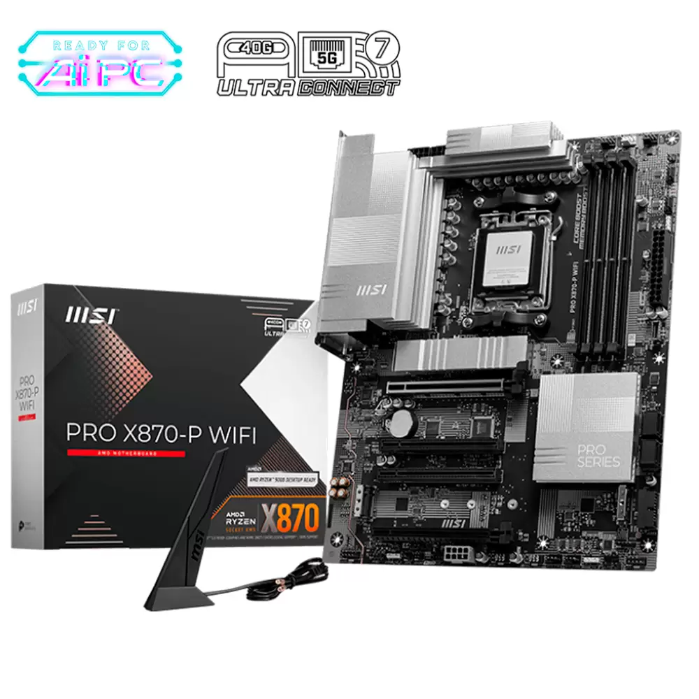 Motherboard Msi (PRO X870-P WIFI) Socket Am5, 4*ddr5 8200, 1*hdmi, 1*usb-C, 3*m.2, Atx