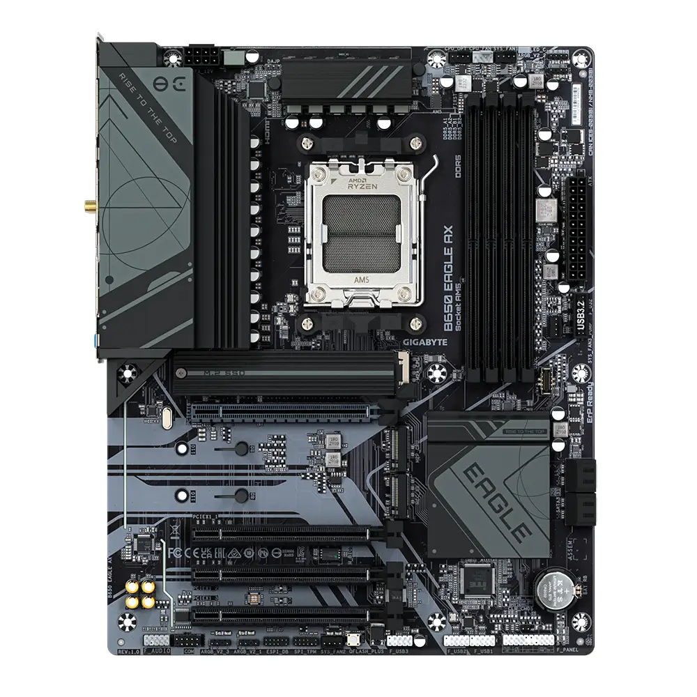 Motherboard Gigabyte (B650 EAGLE AX) Socket Am5, 4*ddr5 7600mhz, HDMI, Dp, Atx