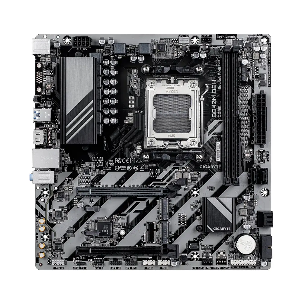Motherboard Gigabyte (B840M D2H) Socket Am5, 2*ddr5 5200mhz, HDMI, Micro Atx