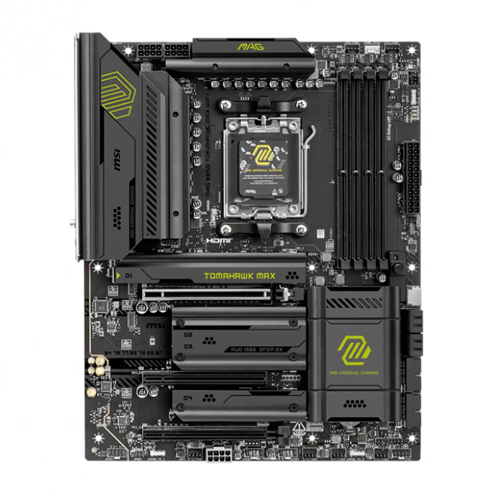 Motherboard Msi (MAG B850 TOMAHAWK MAX WIFI) Socket Am5, 4*ddr5 8400 Mhz, HDMI, 4*m.2, Atx