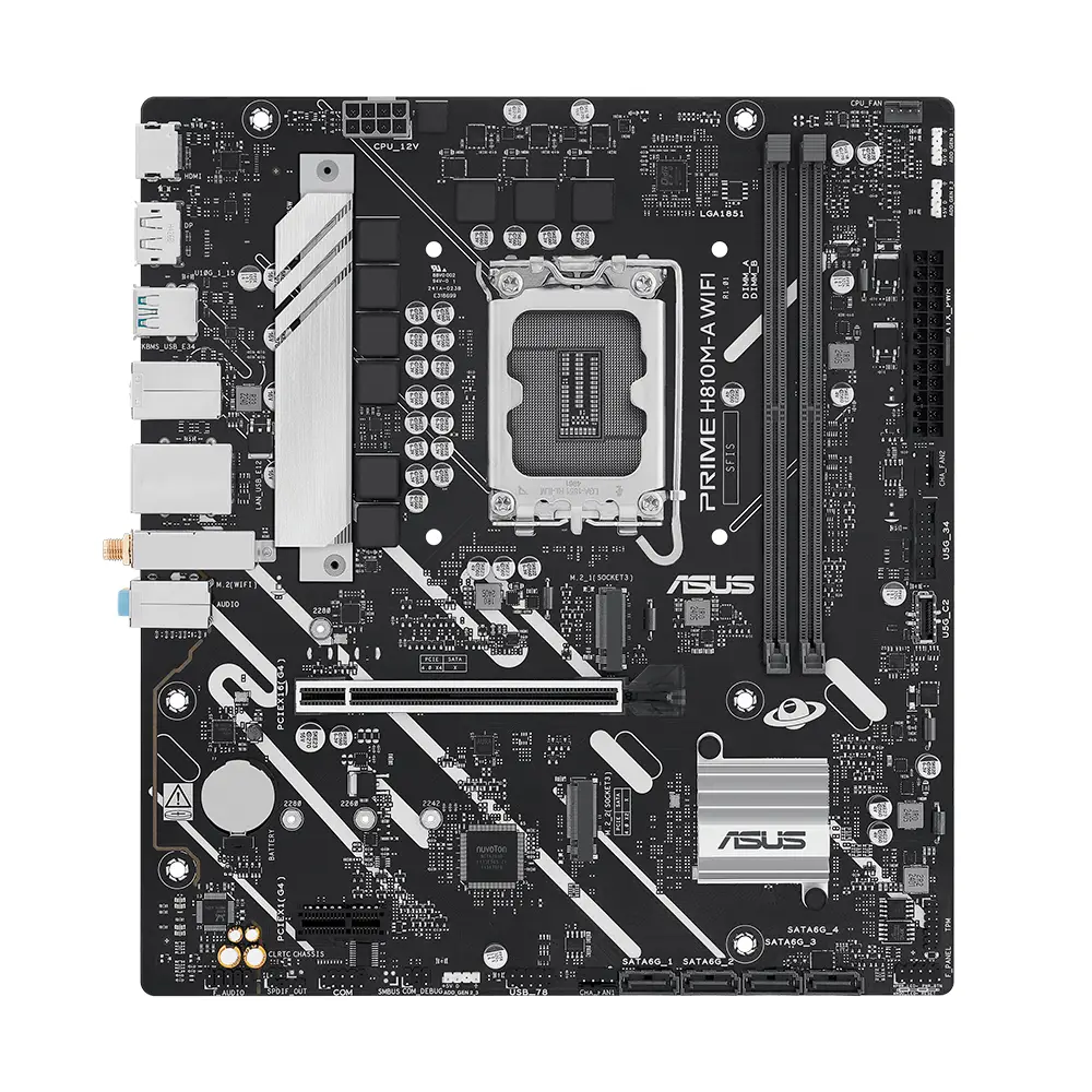 Motherboard Asus Socket 1851, 2*ddr5, HDMI, Dp, PCIe 4.0, Wifi6, Micro Atx