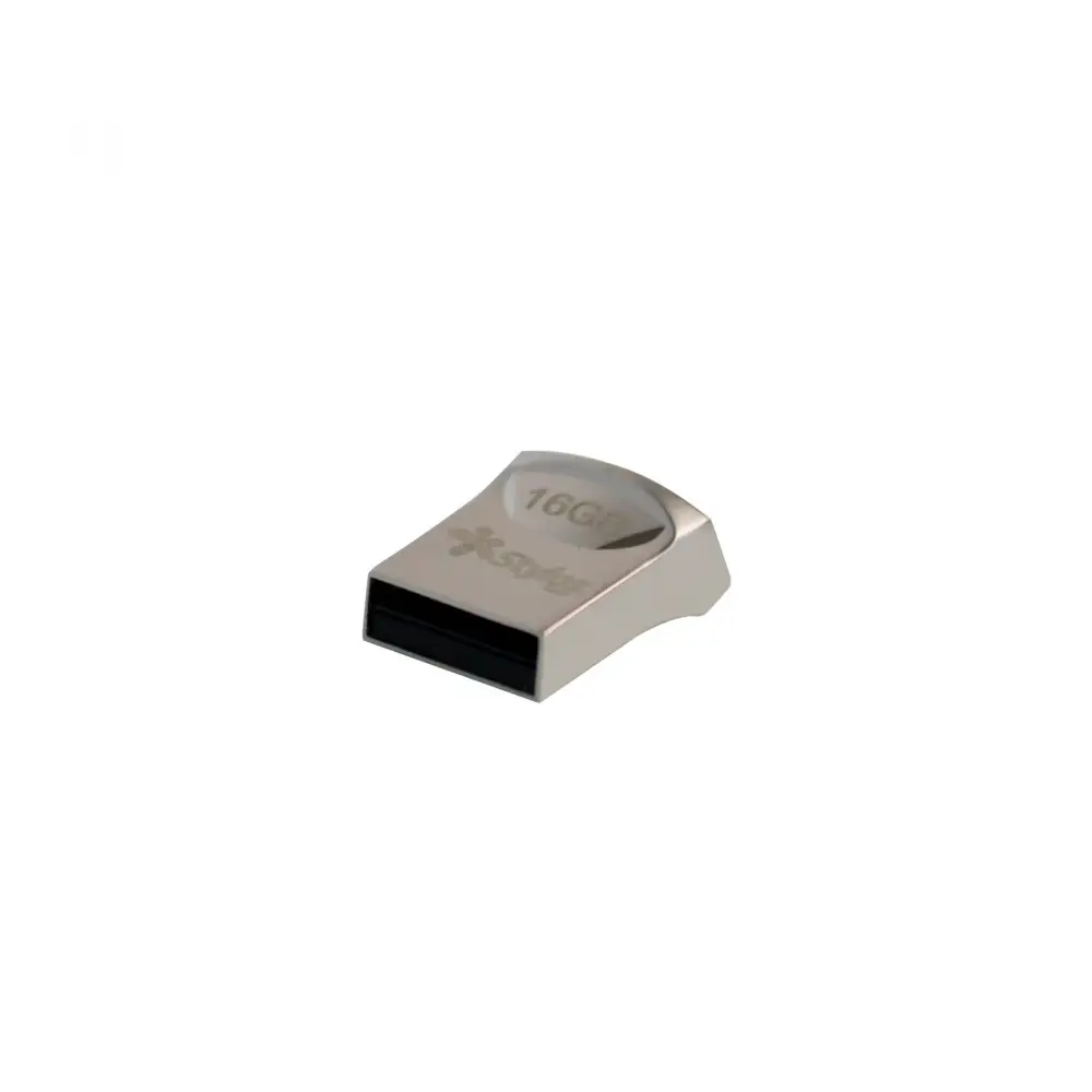 Memoria USB Stylos (STMUS42S) 16gb, St125, USB 2.0, Mini, Metal Plata