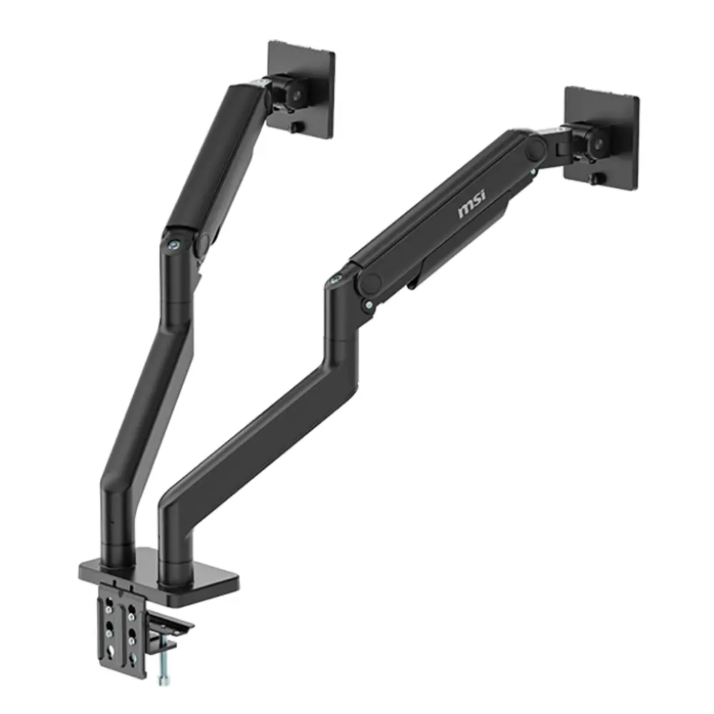 Soporte P/monitor Msi (MAG MT201D) Doble Monitor, Sobre Mesa, Vesa, 17"-45", 20kg, Negro