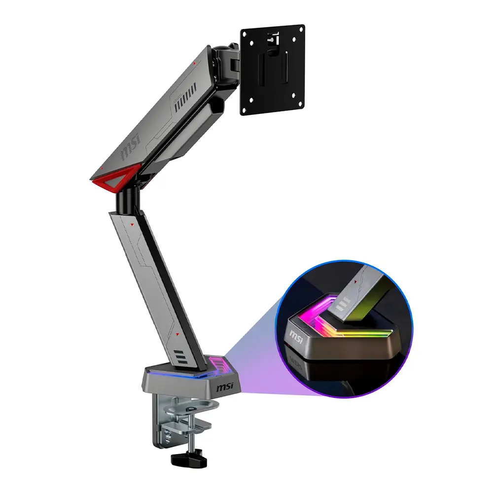 Soporte P/monitor Msi (MPG MT161R) Monitor Individual, Soporte Vesa, Ajuste De Altura E Inclinación